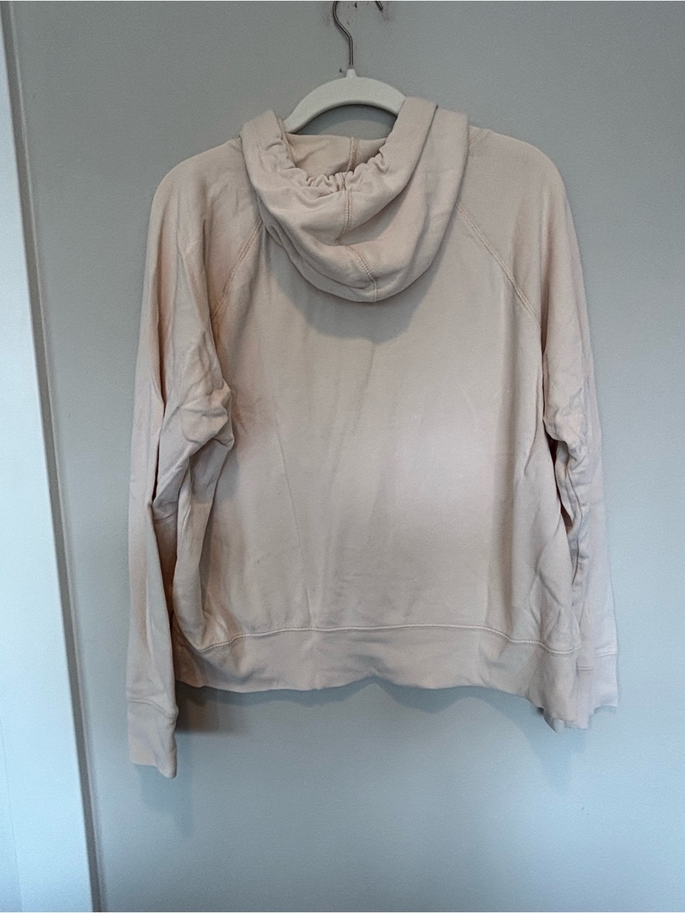 J. Crew Light Cream Drawstring Hoodie - Picture 2 of 4